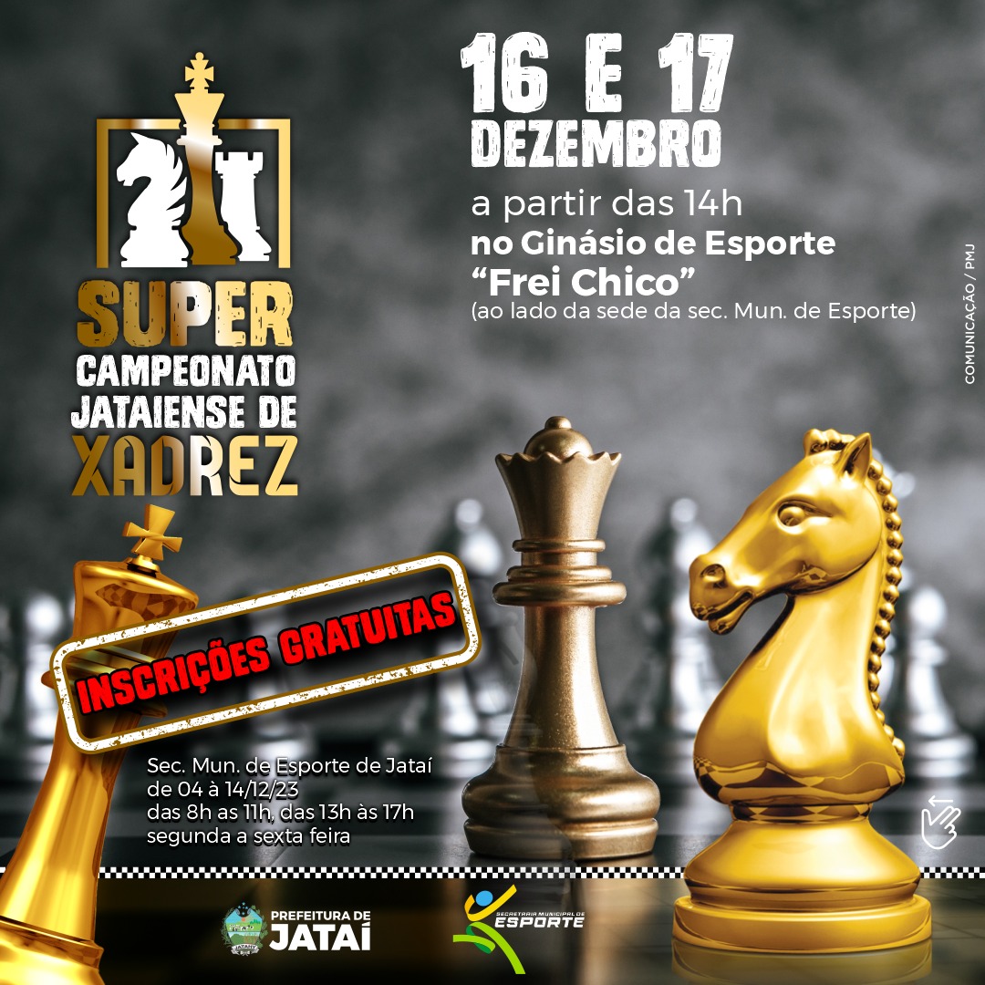 Abertas as Inscrições para o Super Campeonato Jataiense de Xadrez